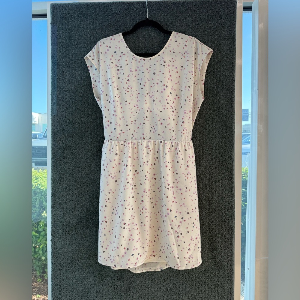 Express Dress with Purple Floral Pattern